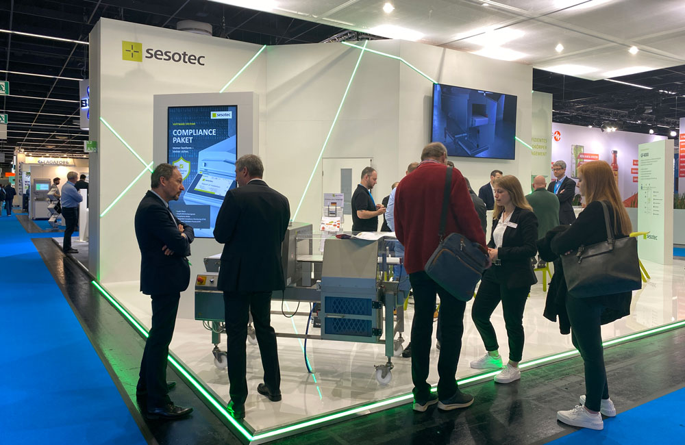 Sesotec Messestand neues Design